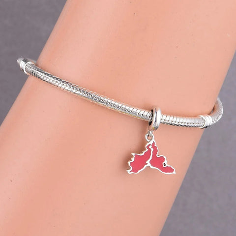 Istanbul Map Dangle Charm - Istanbul Map Dangle Charm