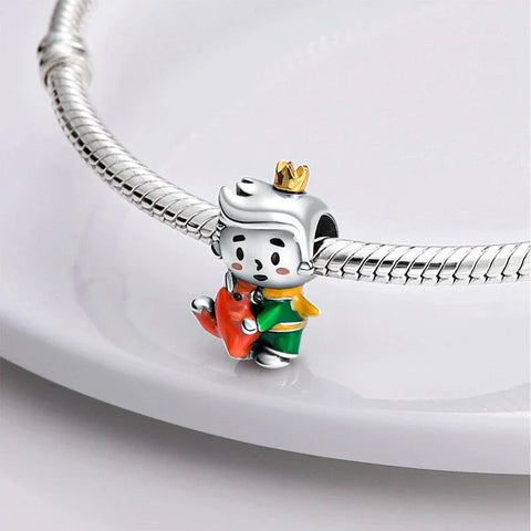 Little Prince Charm - Silver & Enamel Charm - Little Prince Charm - Silver & Enamel Charm