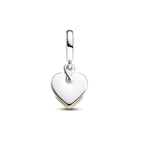 Engravable Mom Double Dangle Charm - Engravable Mom Double Dangle Charm