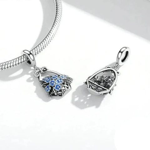 Flower Basket Charm - Flower Basket Charm