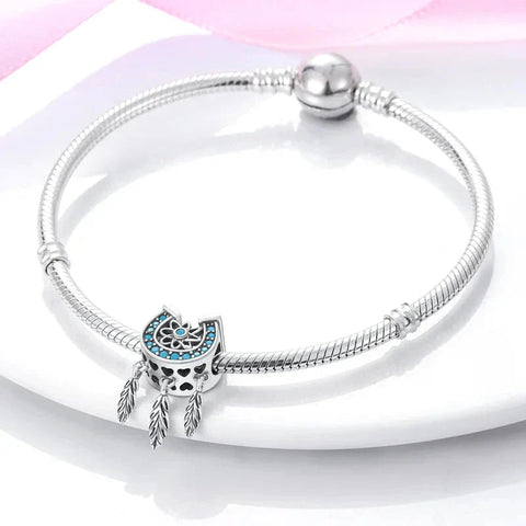 Horseshoe Dream Catcher Charm - Horseshoe Dream Catcher Charm