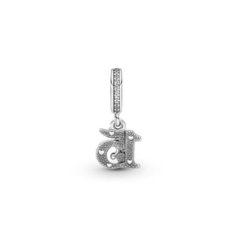 th Birthday Dangle Charm with Crown - th Birthday Dangle Charm with Crown