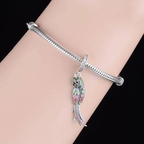 Parrot Colored Dangle Charm - Parrot Colored Dangle Charm