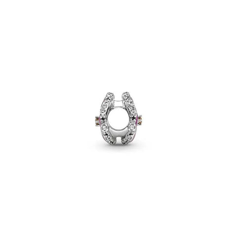 Pink Pansy Flower Charm - Pink Pansy Flower Charm