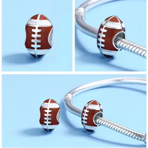 Rugby Ball Charm - Rugby Ball Charm