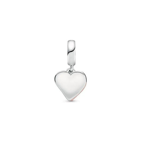 Sparkling Freehand Heart Dangle Charm - Sparkling Freehand Heart Dangle Charm