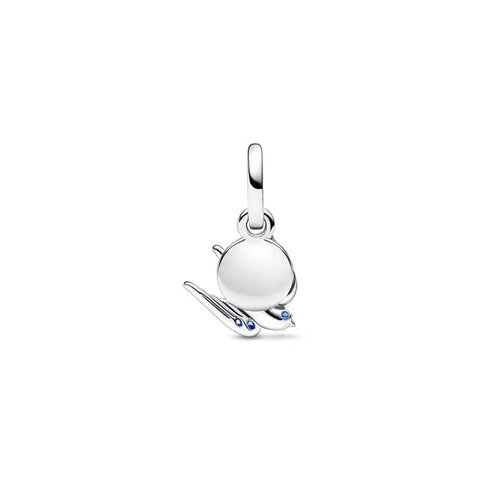 Sparkling Swallow & Quote Double Dangle Charm - Sparkling Swallow & Quote Double Dangle Charm