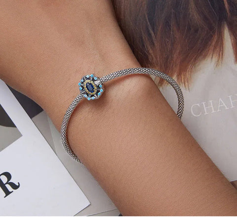 Celestial Star Blue Gemstone Charm - Celestial Star Blue Gemstone Charm