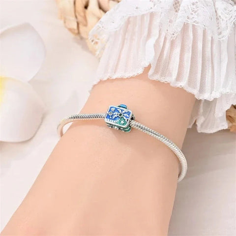Suitcase Beach Blue Tree Charm - Suitcase Beach Blue Tree Charm