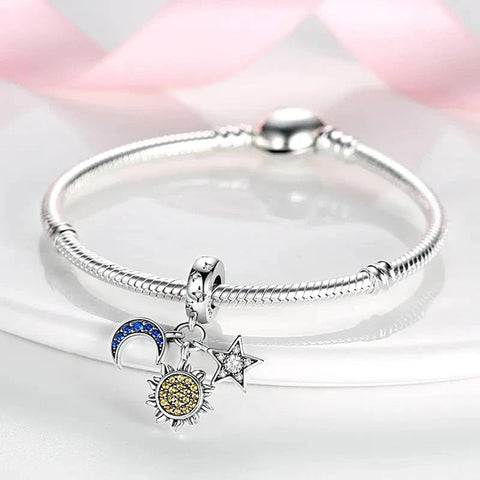 Sun Moon Star Charm - Sun Moon Star Charm
