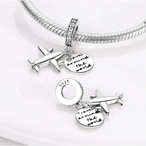 Travel around the world Dangle Charm - Travel around the world Dangle Charm