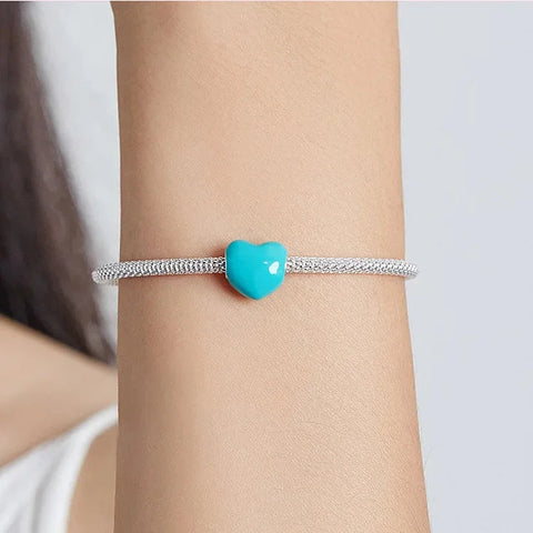 Turquoise Heart Bead - Turquoise Heart Bead
