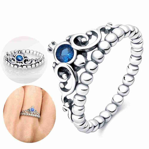Cinderella- Blue Tiara Ring - Disney Cinderella Blue Tiara Ring