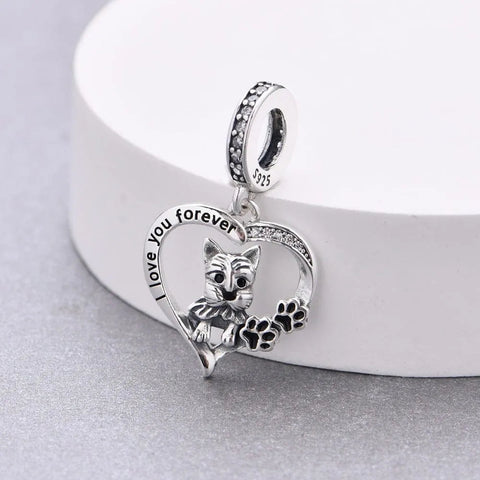 Yorkshire Terrier Forever Love Charm - Yorkshire Terrier Forever Love Charm