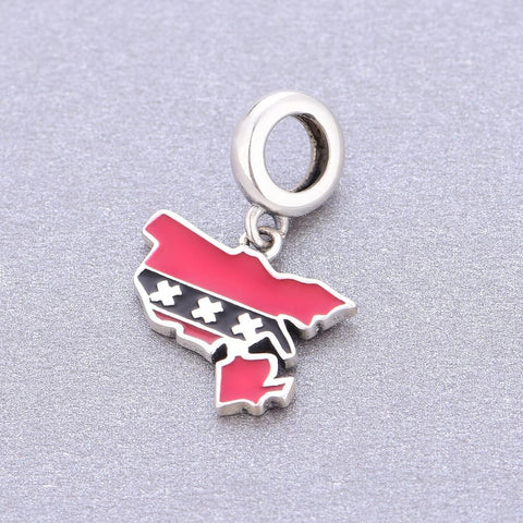 Amsterdam Map Dangle Charm - Amsterdam Map Dangle Charm