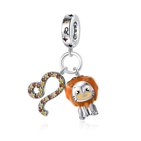 Crystals Astrology Signs Zodiac Constellation Charms - Fits pandora Bracelet