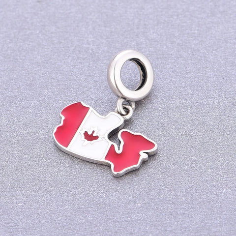Canada Map Dangle Charm - Canada Map Dangle Charm