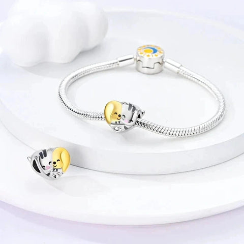 Dog Cat Love Heart Charm - Dog Cat Love Heart Charm