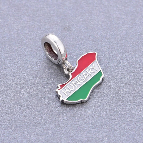 jewlouli hungary-map-dangle-pandora-charm-jewelry fits pandora bracelet