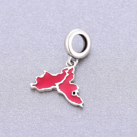 Istanbul Map Dangle Charm - Istanbul Map Dangle Charm