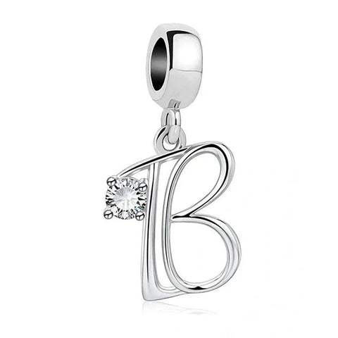 Elegant Crystal Letter A-Z Alphabet Charm - Elegant Crystal Letter A-Z Alphabet Charm