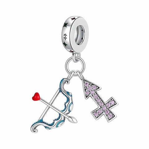 Crystals Astrology Signs Zodiac Constellation Charms - Fits pandora Bracelet