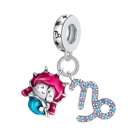 Crystals Astrology Signs Zodiac Constellation Charms - Fits pandora Bracelet