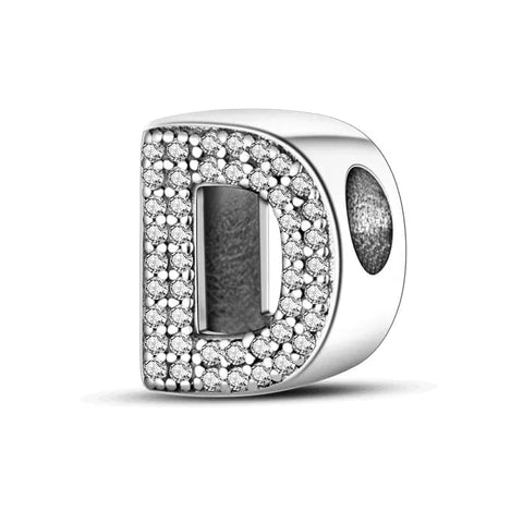 Sparkling Letter A-Z Alphabet Charm
