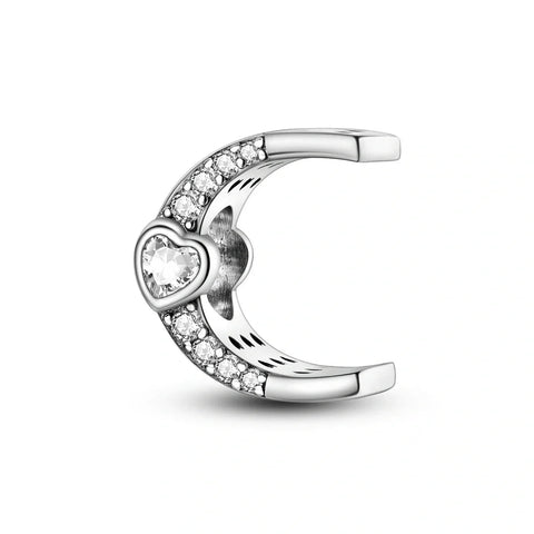 Sparkling Heart Letter A-Z Alphabet Charm - Sparkling Heart Letter A-Z Alphabet Charm