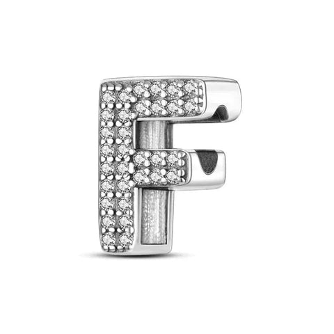 Sparkling Letter A-Z Alphabet Charm - Sparkling Letter A-Z Alphabet Charm