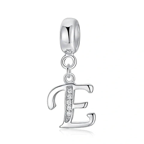 Elegant Cursive Letter A-Z Alphabet Charm
