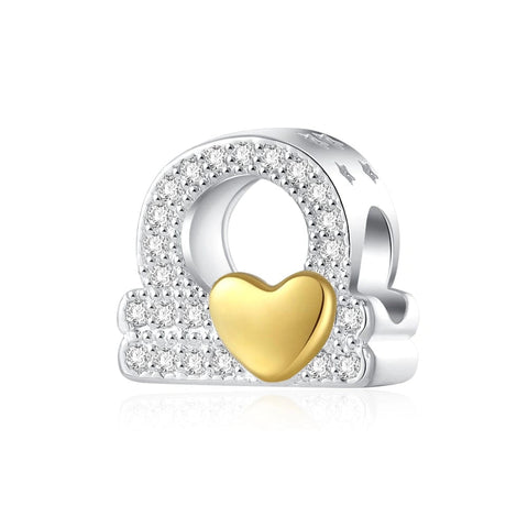 Gold Heart & Pav? Crystals Astrology Signs Zodiac Constellation Charms - Gold Heart & Pav? Crystals Astrology Signs Zodiac Constellation Charms