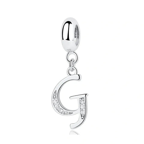 Elegant Cursive Letter A-Z Alphabet Charm - Elegant Cursive Letter A-Z Alphabet Charm