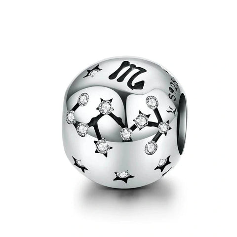Sparkling Astrology Signs Zodiac Constellation Charms - Fits pandora Bracelet