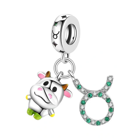 Crystals Astrology Signs Zodiac Constellation Charms - Fits pandora Bracelet