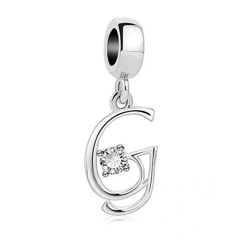 Elegant Crystal Letter A-Z Alphabet Charm - Elegant Crystal Letter A-Z Alphabet Charm