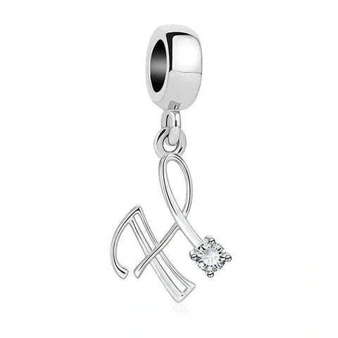 Elegant Crystal Letter A-Z Alphabet Charm
