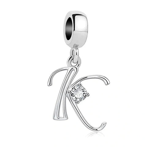 Elegant Crystal Letter A-Z Alphabet Charm