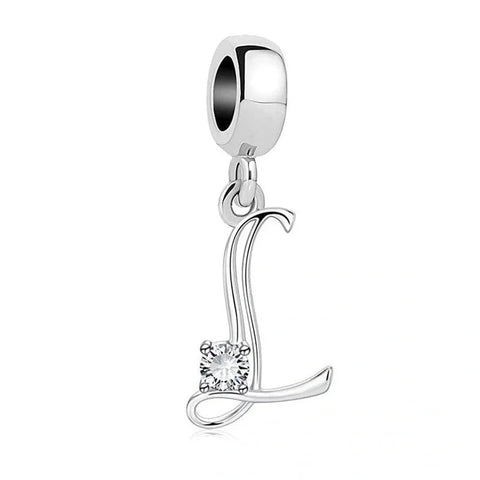 Elegant Crystal Letter A-Z Alphabet Charm