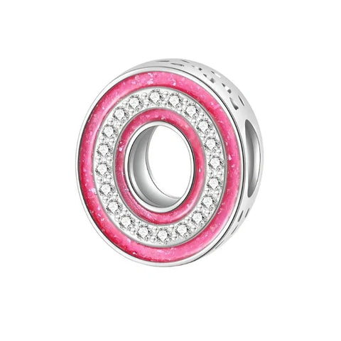 Pink Letter A-Z Alphabet Charm