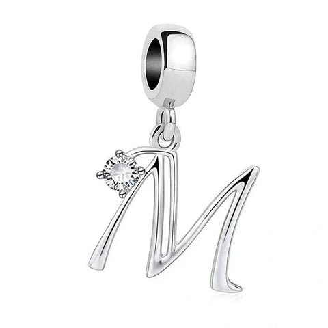 Elegant Crystal Letter A-Z Alphabet Charm - Elegant Crystal Letter A-Z Alphabet Charm