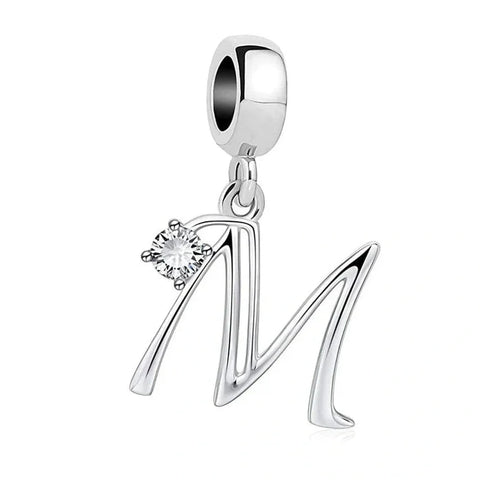 jewlouli letter-az-alphabet-pandora-charm-jewelry fits pandora bracelet
