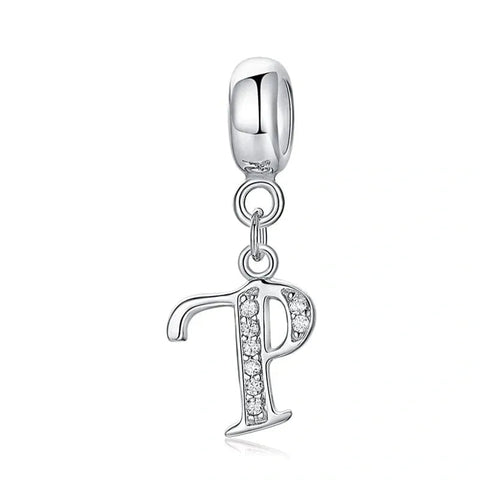 Elegant Cursive Letter A-Z Alphabet Charm - Elegant Cursive Letter A-Z Alphabet Charm