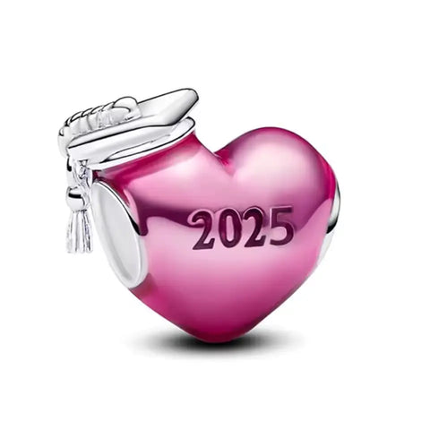 Graduation Heart Charms - Graduation Heart Charms - Fits pandora Bracelet