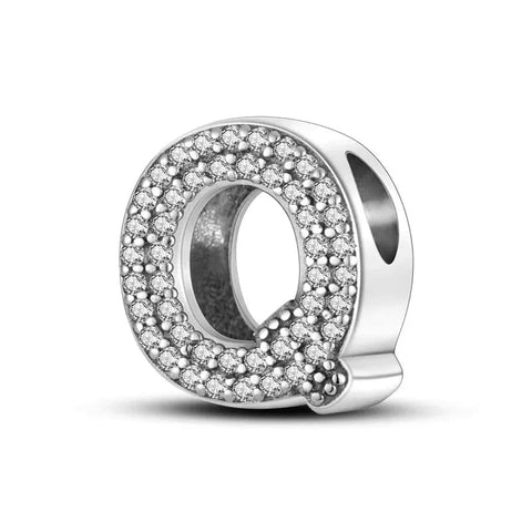 Sparkling Letter A-Z Alphabet Charm