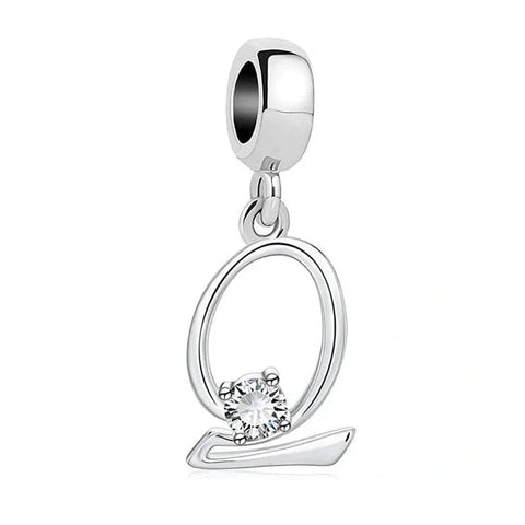 Elegant Crystal Letter A-Z Alphabet Charm - Elegant Crystal Letter A-Z Alphabet Charm
