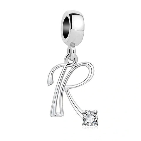 Elegant Crystal Letter A-Z Alphabet Charm - Elegant Crystal Letter A-Z Alphabet Charm
