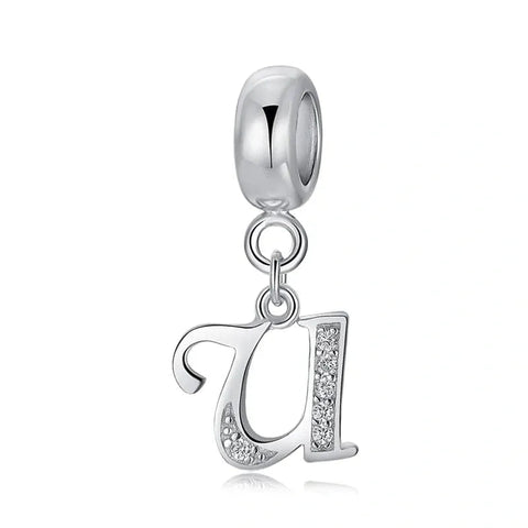 Elegant Cursive Letter A-Z Alphabet Charm