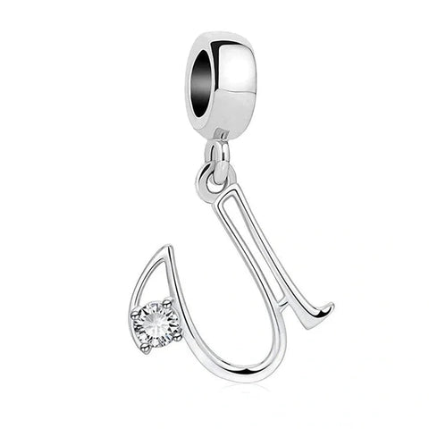 Elegant Crystal Letter A-Z Alphabet Charm - Elegant Crystal Letter A-Z Alphabet Charm