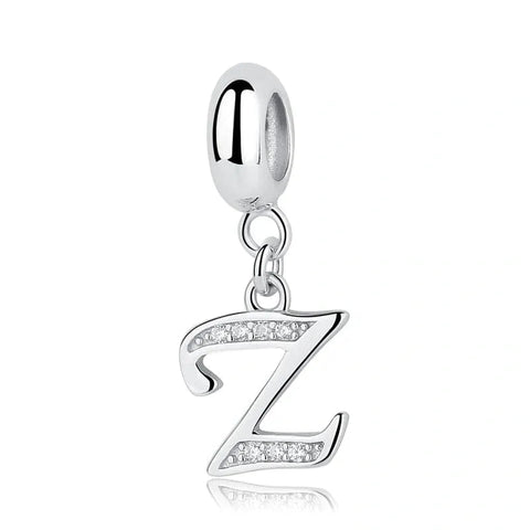 Elegant Cursive Letter A-Z Alphabet Charm - Elegant Cursive Letter A-Z Alphabet Charm